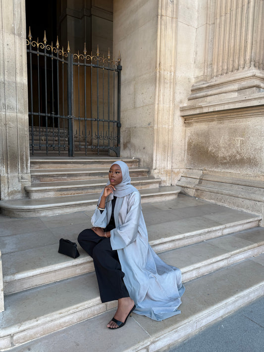Abaya Grey - Ensemble 3 pièces