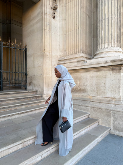 Abaya Grey - Ensemble 3 pièces