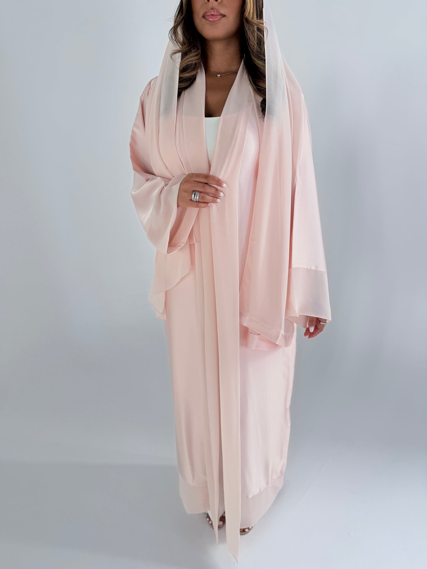 Abaya Pinky - Ensemble 3 pièces