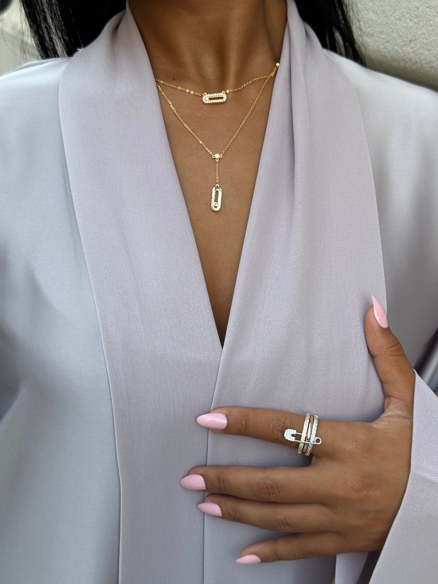 Collier Double Chaîne Doré - Élégance Minimaliste