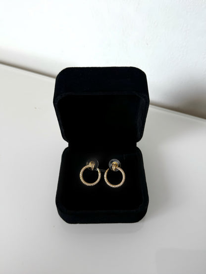 Collier Cercle Doré avec boucles d’oreilles offertes