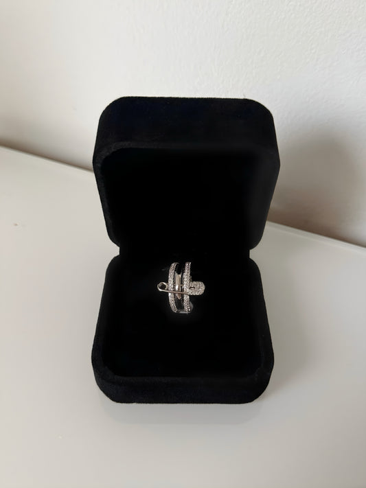 Bague de Luxe Éclat Diamanté
 - Argent
